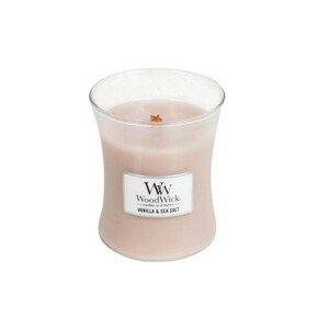 Vonná svíčka WoodWick malá - Vanilla & Sea Salt, 7 cm x 8 cm, 85g