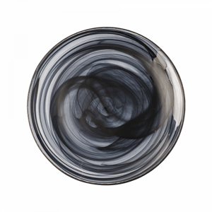 S-art - Talíř mělký černý 21 cm - Elements Glass (321911)