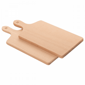 Lunasol - Dřevěná deska na krájení s rukojetí 28 x 12 cm set 2 ks - Basic (593001)