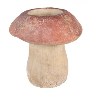 Cementový květináč houba Mushroom L – 21x23 cm