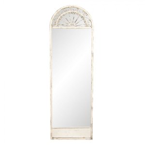 Vintage zrcadlo v designu okna s patinou – 41x3x135 cm