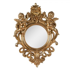 Nástěnné zrcadlo zlaté 37x7x52 cm – 37x7x52 cm