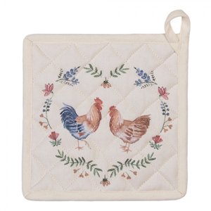 Chňapka-podložka Chicken and Rooster – 20x20 cm