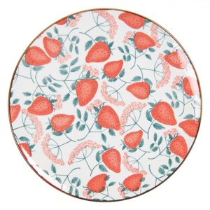 Jídelní talíř s jahodami Redstraw – 26x2 cm