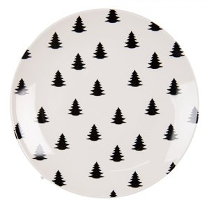 Porcelánový dezertní talíř se stromky Beautiful Christmas – 20x2 cm