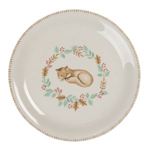 Keramický talíř s liškou Fox – 20x2 cm