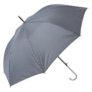 Bílo-černý károvaný deštník pro dospělé – 100x88 cm