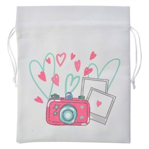 Batůžkový sáček s fotoaparátem – 18x20 cm