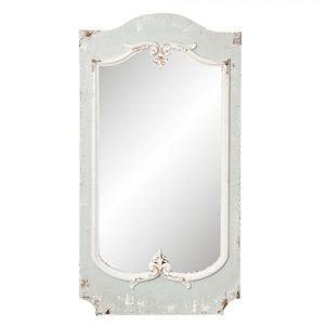 Dřevěné zrcadlo s patinou – 56x5x110 cm