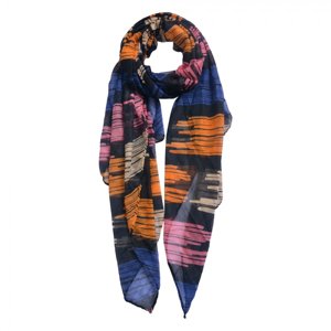 Vícebarevný šátek s pruhy – 80x180 cm