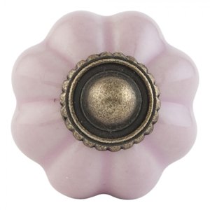 Keramická úchytka Cathelijne růžová – 3 cm