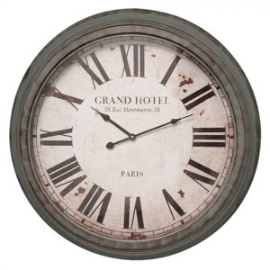 Kovové nástěnné hodiny Grand ok – 64x10 cm