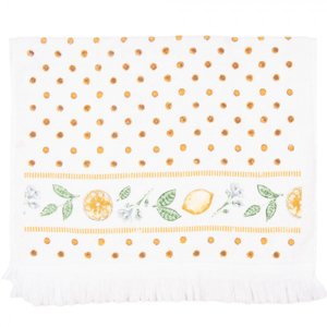 Kuchyňský froté ručník s citróny Lemons &amp; Leafs – 40x66 cm