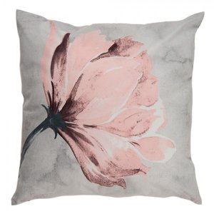 Povlak na polštář s růžovým květem – 45x45 cm