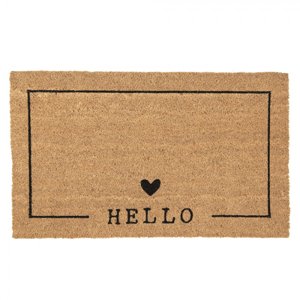 Kokosová rohožka s nápisem Hello – 75x45x1 cm