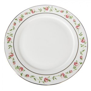 Porcelánový dezertní talíř s růžičkami Cutty Rose – 21x2 cm