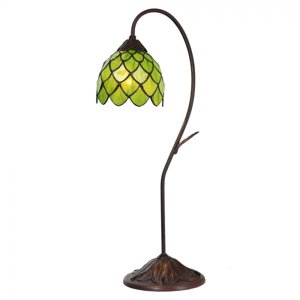 Vitrážová stolní lampa Tiffany Philipe – 28x60 cm