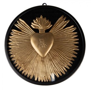 Nástěnná dekorace Srdce Gold 23x2 cm – 23x2 cm