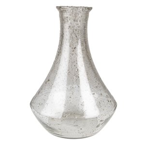 Skleněná transparentní foukaná váza Sandy – 22x30 cm