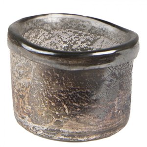 Skleněná čajová svíčka Houder Brown 8x6 cm – 8x6 cm