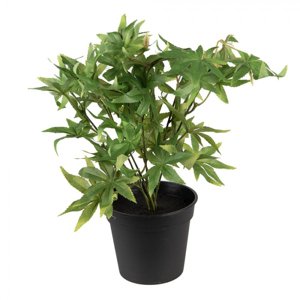 Dekorační zelená umělá rostlina – 34x34x36 cm