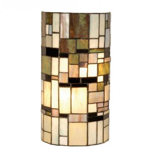 Nástěnná lampa Tiffany Blocked – 20x11x36 cm