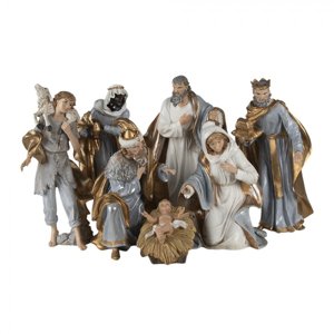 Vánoční betlém se 7 postavičkami – 19x11x30 cm