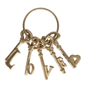 Dekorativní svazek klíčů Love – 10x5x20 cm