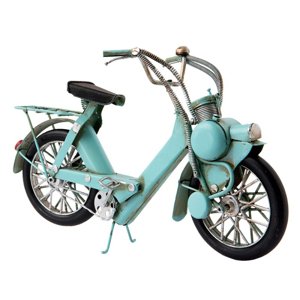 Kovový vintage mint retro model bicyklu Solex – 27x9x17 cm