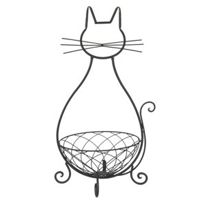 Kovový košík kočka – 31x25x55 cm