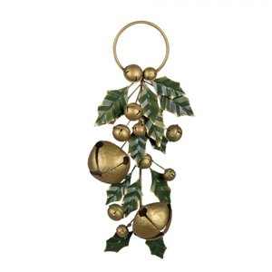 Vánoční dekorativní ozdoba větev s břečťanem – 23x8x52 cm