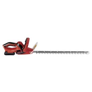 German Aku nůžky na živý plot / délka čepele 60 cm / rozteč čepelí 18 mm / červená