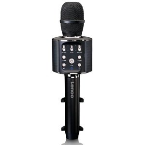 Karaoke mikrofon Lenco BMC-090BK / Bluetooth / světelné efekty / černá