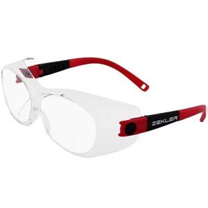 Ochranné brýle Zekler 25 HC / polykarbonát / červená / černá / průhledná