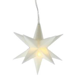 German Dekorativní LED osvětlení hvězda / teplá bílá / časovač