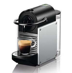 DeLonghi Kapslový kávovar Espresso De'Longhi Nespresso Pixie EN124.S / 1260 W / 19 bar / 0,7 l / stříbrná/černá