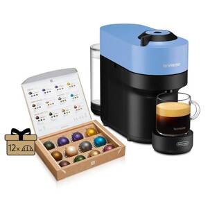 DeLonghi Kapslový kávovar Espresso De'Longhi Nespresso Vertuo Pop ENV90.A / 0,56 l / 1260 W / modrá/černá