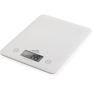 Kuchyňská váha ETA Lori 2777 90000 / přesnost 1 g / LCD displej / TARE / max. zatížení 5 kg / bílá