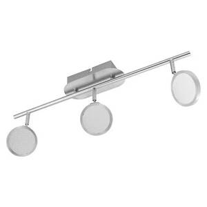 German Stropní bodové LED svítidlo Ganda / 3 lampy / 9,9 W / ocel / plast / 780 lm / teplá bílá / stříbrná