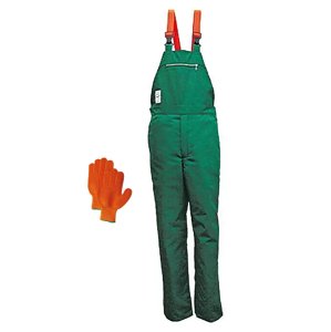 German Pracovní kalhoty s laclem / XXL / zelená/oranžová