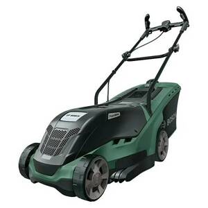 Elektrická sekačka na trávu Bosch Universal Rotak 550, 1300 W / zelená / černá