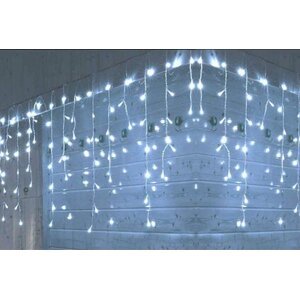 Světelné LED rampouchy Tarrington House / 175 LED / 3 m / efekt blikání / venkovní i vnitřní / studená bílá