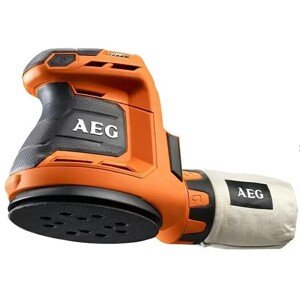 Akumulátorová excentrická bruska AEG Pro BEX 18-125-0 / bez baterie / 18 V / Li-ion / 7000 ot./min - 11000 ot./min. / oranžová