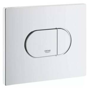 WC ovládací tlačítko Grohe Arena Cosmopolitan / duální splachování / plast / horizontální instalace / bílá