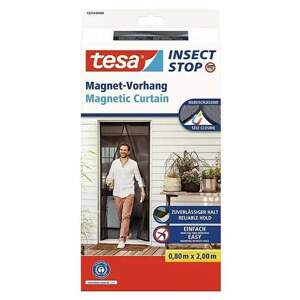 Magnetický závěs proti hmyzu Tesa Insect Stop / 80 x 200 cm / polyester / černá